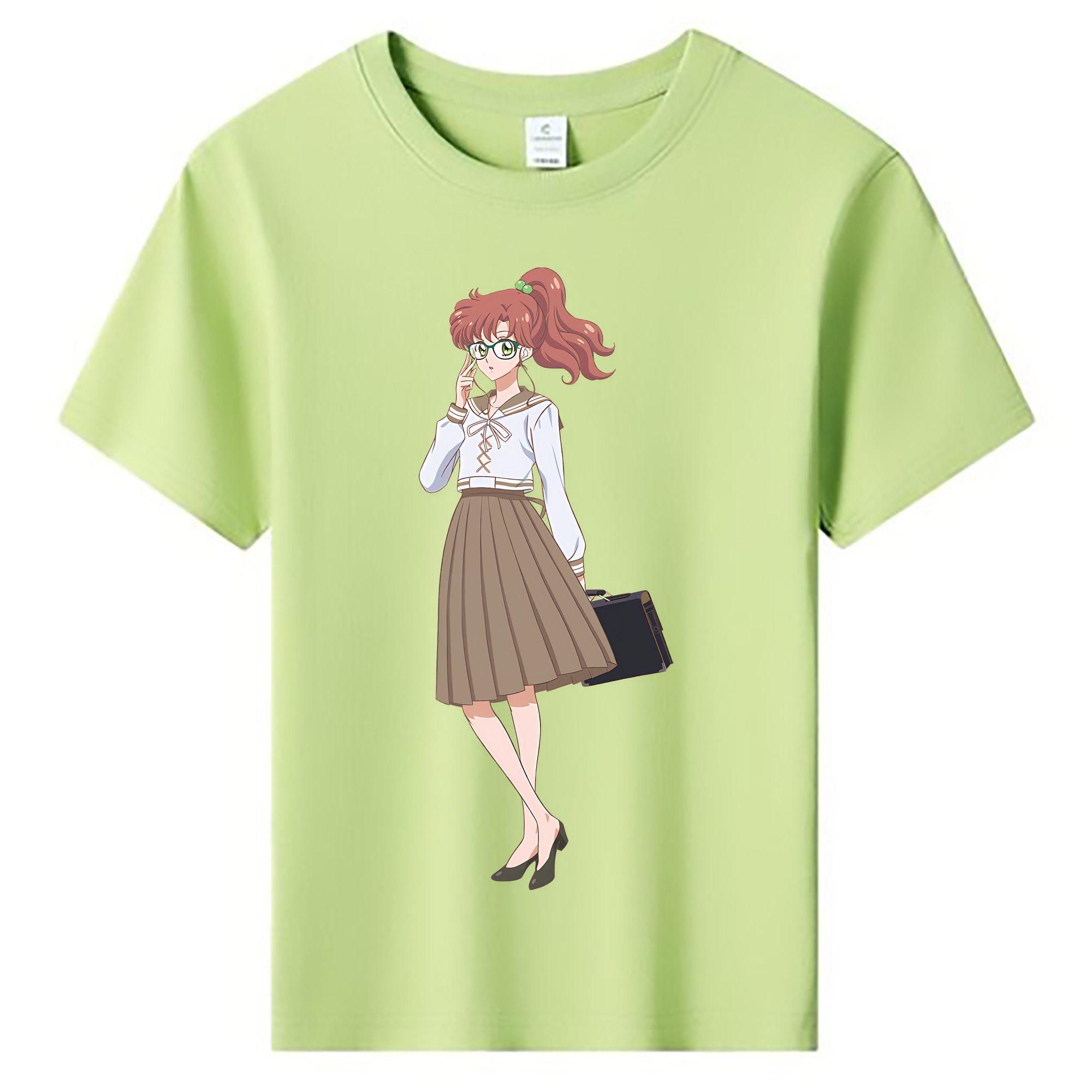 （画像用） 美少女戦士セーラームーン 木野 まこと きの まこと Sailor Moon Kino Makoto （セーラージュピター；Sailor Jupiter） 綿100％キッズTシャツ（フロントプリント）